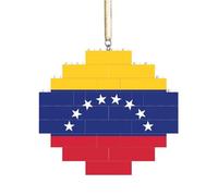 Artigianale Mattone Puzzle Building Block Decorazione Ornamento FAI DA TE Puzzle 3D Regalo premuroso Bandiera del Venezuela Stampa