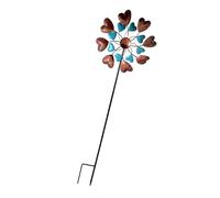 Artigianale Metallo Venti Spinner Scultura Metallo Mulino A Vento Palo Yard Decorazione di Arte Per Spazi Est