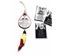 artigianale ricevi 1 Targa da Appendere E CALAMITA Magnete CORNI Toto' Alta 18 cm Circa X Bar CASA RISTORANTI Negozi Contro LA SFORTUNA e Una Scheda Toto' Omaggio a Sorpresa Horn Charms Lucky Napoli