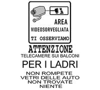 artigianale ricevi 3 Pezzi, Cartello DISSUASIVO LADRI di Auto Che ROMPONO VETRI 30X40 CM CARTONCINO da Appendere in Strada Poi in Omaggio 1 Portachiavi corni