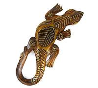artigianale Salamandre/gecko/margouillat - Decorazione da parete in legno 30 cm
