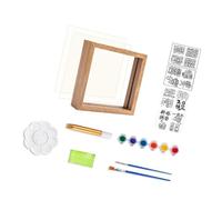 Artigianato Artigianato Vetrate Forniture Con 6 Colore Colore Per Mamme Padri Nonni Compleanno Natale Impronta A Mano Pittura Strumento Di Insegnamento