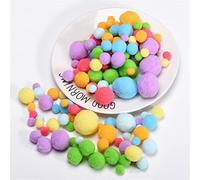 artigianato creativo, materiale artigianale DIY, 1000 Pieces Craft Mini Pompoms Ball Balls Self Adhesive Festive Rainbow Fuzzy for Jewelry Making Accessories Clothing Appliques(Light Rainbow)