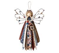 Artigianato del macramè del kit di DIY dell'attaccatura del tessuto | Kit patchwork fai da te da appendere in tessuto angelo, decorazione da parete, rilassante esperienza artigianale