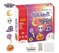 Artigianato di Halloween da dipingere per le ,Gesso di Halloween da dipingere | Stampo per zucca - Halloween dipingi le tue figure fantasma pronte a kit figurine non verniciate con