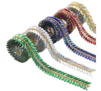Artigianato fai da te per decorazioni alla moda e versatili, strisce autoadesive in resina colorata, 5 nastri di strass, 1 m ciascuno