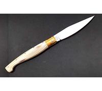 artigiano roberto monni COLTELLO ARTIGIANALE SARDO PATTADA TASCABILE MANICO IN CORNO COLLEZIONE SARDEGNA art48