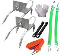 Artigli da arrampicata su alberi, punte di scarpe da arrampicata,Attrezzatura per artiglio di gatto portatile, kit di arrampicata per alberi per attività all'aperto, raccolta di frutta e noci (C)