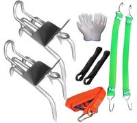Artigli da arrampicata su alberi, punte di scarpe da arrampicata,Attrezzatura per artiglio di gatto portatile, kit di arrampicata albero per attività all'aperto, raccolta di frutta e noci (F)