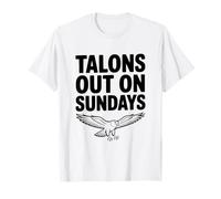 Artigli Fuori la Domenica Hawk Lover per Birdwatchers Maglietta