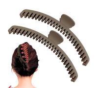 Artigli per capelli, clip per artigli per capelli, 2 pezzi portatili piccole fermagli per capelli smerigliati - per lo styling da donna, grandi barrette stronge, strong grind, pin sottili