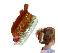 Artigli per capelli in acetato, clip per capelli di pollo arrosto di tacchino, artiglio per capelli per il giorno del Ringraziamento, interessanti fermagli per capelli in acetato, per