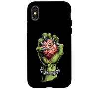 Artiglio del mostro che tiene il bulbo oculare insanguinatos Custodia per iPhone X/XS