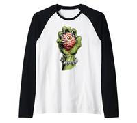 Artiglio del mostro che tiene il bulbo oculare insanguinatos Maglia con Maniche Raglan