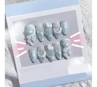 Artiglio di gatto con fiocco fatto a mano per nail art (taglia L)