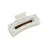 Artiglio for capelli con geometria a pois bianchi e neri, 4 pezzi, compatibile forcine da donna, clip a forma di squalo, accessori for mollette for granchio(A)