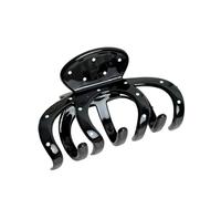 Artiglio for capelli con geometria a pois bianchi e neri, 4 pezzi, compatibile forcine da donna, clip a forma di squalo, accessori for mollette for granchio(E)