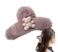 Artiglio per capelli 'orso dei cartoni animati | Fermagli per capelli grandi orsetti di peluche,Fermaglio per riutilizzabile con orsetto di peluche, regalo di compleanno per donne, amici, raga