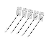 Artillery 25 pezzi Gancio per pannello a parete a doghe Staffa da parete a griglia Gancio per display per tabellone, Gancio per mensola del negozio per supermercato 6 pollici