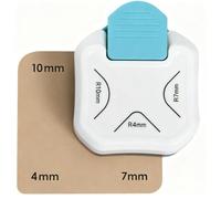 Artillery Perforatore per Angoli, 3 in 1 Perforatore per Angoli Arrotondati per Progetti DIY Creazione di Biglietti 4/7/10 mm