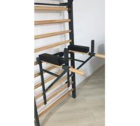 ARTIMEX parallele di Metallo per spalliere - utilizzato in Case, palestre o Centri Fitness per Allenamento e Fitness, codice 270 (Grigio (RAL 7016))