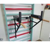 ARTIMEX parallele di Metallo per spalliere - utilizzato in Case, palestre o Centri Fitness per Allenamento e Fitness, codice 270 (Nero)