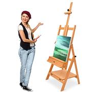Artina Cavalletto per Pittura Professionale Napoli - cavalletto da Campagna e da Studio per dipingere o disegnare - Legno massello di faggio - Stabile e Robusto - per artisti o amatori