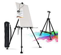 Artina Cavalletto Pittura da studio in alluminio portatile e stabile tele | 165cm da tavolo e da campo per dipingere di diverse grandezze pieghevole telaio Paris