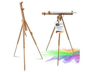 Artina Cavalletto portatile per artista - supporto regolabile in legno per pittura e disegno da viaggio - esposizione di cartelli di nozze