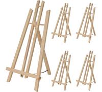 Artina Cavalletto Set di 5 pittura da tavolo London per artisti adulti e bambini - cavalletto in legno massiccio di pino leggero da trasportare - cavalletto per tele