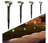 ARTINABS Luci Solari da Esterno Impermeabili Con Sensore di Movimento, Faretti Solari 2 Modalità di Luminosità, Fino a 120 Ore, Lampade Solari da Giardino per Piscina, Cortile, Vialetto