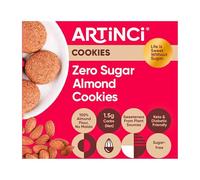 Artinci Almond Keto Cookies | Gluten-Free, Sugar-Free Biscuit | Diet Snacks for Healthy Living Made with Natural Stevia-Based Sweetener Blend (185gm) (Pack of 1)