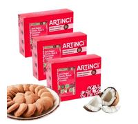 Artinci Coconut Keto Cookies | Sugar-Free Biscuit | Diet Snacks for Healthy Living Low Carb Ingredients (185gm) (Pack of 3)