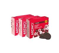 Artinci Double Dark Chocolate Keto Cookies | Sugar-Free Biscuit | Diet Snacks for Healthy Living Low Carb Ingredients (185gm) (Pack of 3)