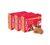 Artinci Mixed Nut Keto Cookies | Gluten-Free, Sugar-Free | Diet Snacks for Healthy Living Low Carb Ingredients (185gm) (Pack of 3)