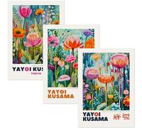 ARTINSPIRIO Set di 3 poster Yayoi Kusama (solo poster, 50 x 70 cm)