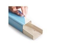 Artiplastic Canalina a Copertura Completa per Impianti Condizionamento e Climatizzazione, con Pellicola Protettiva, 110 x 75 mm, Set 2 Pezzi da 1 Mt l'Uno