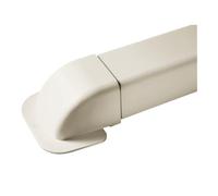 Artiplastic Curva a Muro per Canalina Condizionatore Dual e Trial Split, Passaggio a Muro 110 x 75 mm, Pvc, Bianco