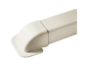 Artiplastic Curva a Muro per Canalina Condizionatore Dual e Trial Split, Passaggio a Muro 110 x 75 mm, Pvc, Bianco