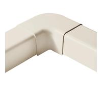 Artiplastic Srl Curva Piana Canalina, Raccordo ad Angolo per Canaline Impianti Condizionatore Trial e Quadri Split, PVC Rigido Anti UV, Bianco RAL 9001, 140 x 90 Mm, 1 Pezzo