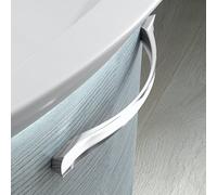 Artiqua ricambio maniglia per mobile da bagno con variante maniglia O1, GriffO1-350#ERSATZ, Universal cromo [Mobili da Bagno > Ricambi per Mobili da Bagno]