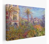 Artis Laboratory Claude Monet Bordighera Palme Riproduzione Artistica - Poster su tela SENZA CORNICE per arredamento casa e ufficio - Decorazione murale e tela da parete 30x42cm