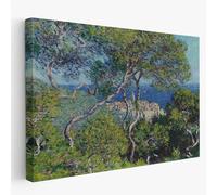 Artis Laboratory Claude Monet Bordighera Riproduzione Artistica - Poster in tela SENZA CORNICE per arredamento casa e ufficio - Decorazione murale e tela da parete 30x42cm