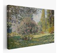Artis Laboratory Claude Monet Parc Monceau Riproduzione Artistica- Poster in tela SENZA CORNICE per arredamento casa e ufficio - Decorazione murale e tela da parete 70x100cm