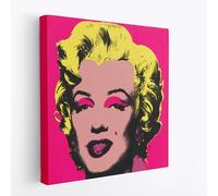 Artis Laboratory Quadro Andy Warhol Marilyn Riproduzione Artistica - Quadro su tela pronto da appendere con kit montaggio incluso arredamento casa e ufficio - 90x90cm