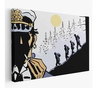 Artis Laboratory Quadro Corto Maltese Sole di Mezzanotte Riproduzione Artistica - Quadro su tela pronto da appendere con kit montaggio incluso arredamento casa e ufficio - 50x70cm