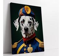 Artis Laboratory Ritratto Cane Dalmata Nobile - Poster su tela SENZA CORNICE per arredamento casa e ufficio - Decorazione murale e tela da parete 30x42cm