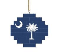 Artisan Brick Puzzle Building Block DIY Ornamento Decorazione 3D Puzzle Regalo premuroso Bandiera della Carolina del Sud Stampa