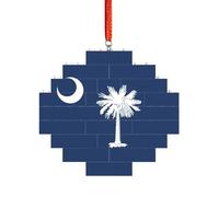 Artisan Brick Puzzle Building Block DIY Ornamento Decorazione 3D Puzzle Regalo premuroso Bandiera della Carolina del Sud Stampa