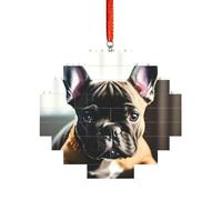 Artisan Brick Puzzle Building Block DIY Ornamento Decorazione 3D Puzzle Regalo premuroso Bulldog francese Stampa